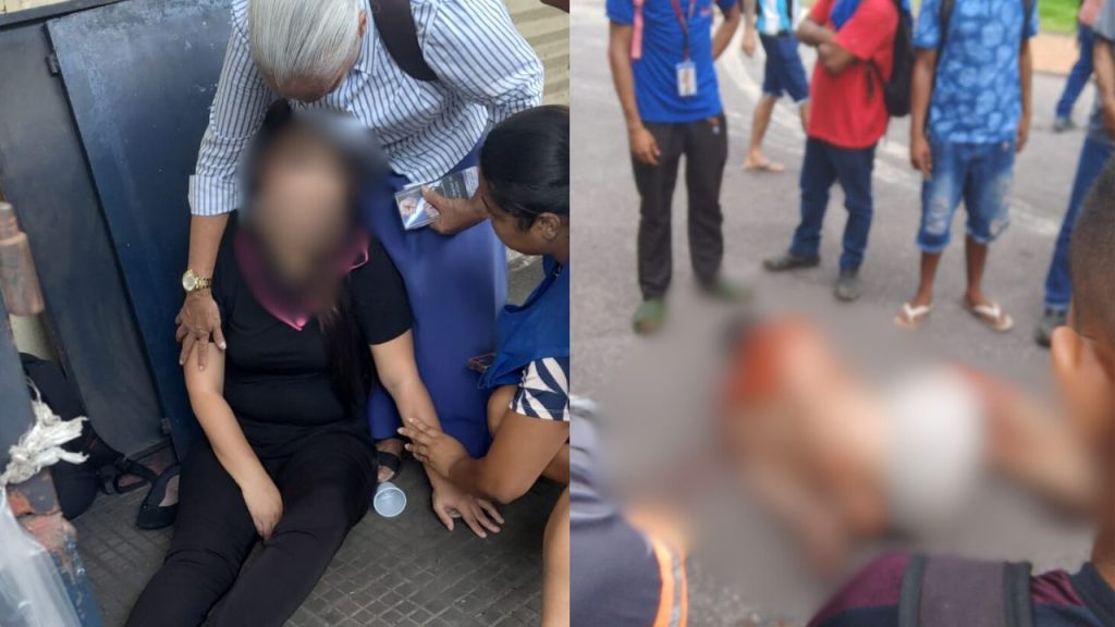 Vídeo: Homem espera ex no T5, crava faca nas costas e é capturado após at4que