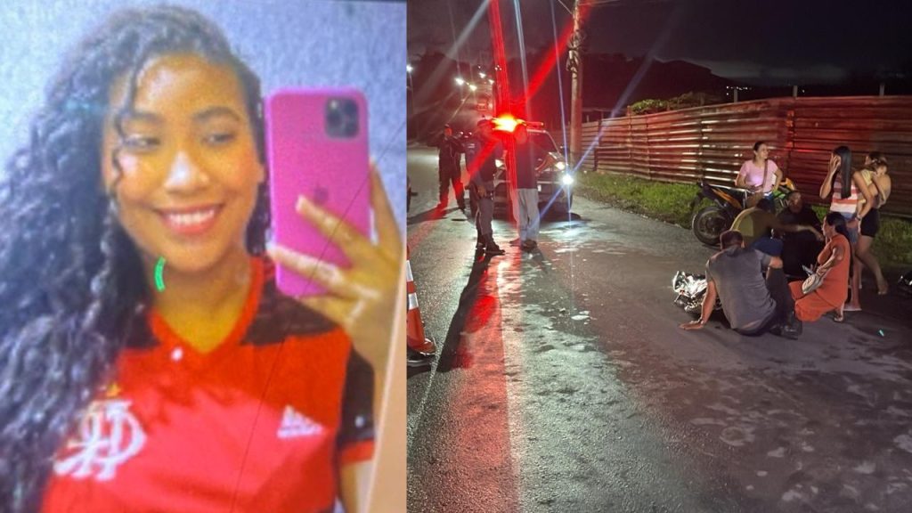 Jovem na garupa de moto m0rr3 em ac1dente com ônibus em Manaus
