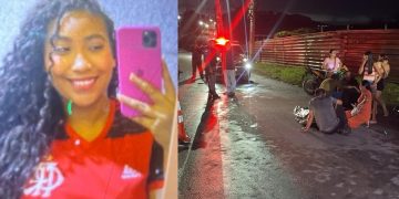 Jovem na garupa de moto m0rr3 em ac1dente com ônibus em Manaus