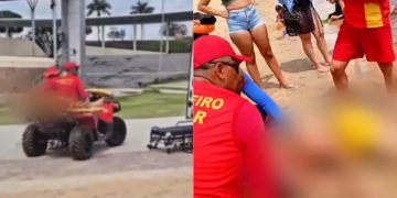 Vídeo: guarda-vidas salvam homem que quase m0rr3 af0g4do na Ponta Negra