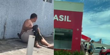 No Canaranas, homem ap4nha de moradores depois de tentar r0ub4r drogaria