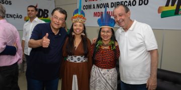 Ao lado de Eduardo Braga, Omar Aziz participa de ato de filiação do MDB e reforça “Amazonas Forte de Novo”