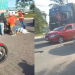 Vídeo: Acidente entre moto e carreta deixa casal f3rid0 e j0gad0 na Zona Leste de Manaus