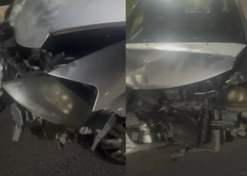 ‘Podia ter m@tad0 alguém’, critica motorista de app ao ter carro atingido por bêbad0 em Manaus; veja