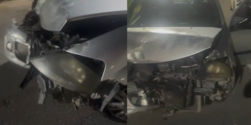 ‘Podia ter m@tad0 alguém’, critica motorista de app ao ter carro atingido por bêbad0 em Manaus; veja