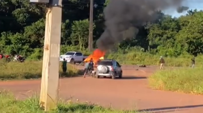 Vídeo: Motocicleta explode após colisão e condutor m0rre na AM-070, em Iranduba