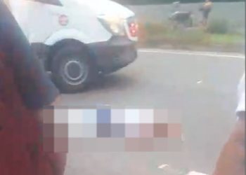 Vídeo: Motociclista tem pé amput@d0 em ac1dent3 na avenida do Turismo, em Manaus