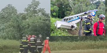 Vídeo: mais uma aeronave volta a se acidentar no Aeroclube de Manaus