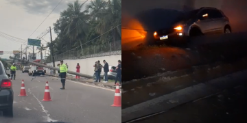 Vídeos: Manaus amanhece parada após ac1dente bloquear totalmente a avenida das Torres