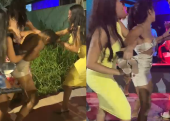 Vídeos: Mulheres se estranham em adega, as amigas se juntam e vira br1ga generalizada no interior do AM