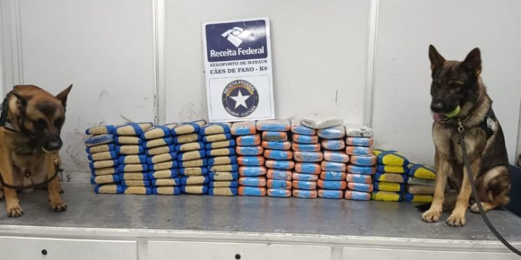 Receita Federal apreende 100 quilos de mac0nha misturada no açaí no Eduardo Gomes