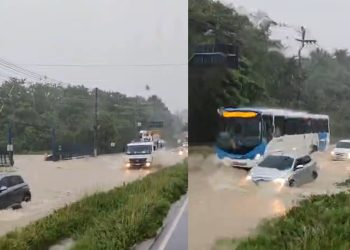 Vídeos: ruas de Manaus se transforam em “rio de lama” na tarde de hoje: ‘situação triste’