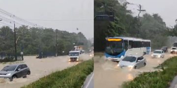 Vídeos: ruas de Manaus se transforam em “rio de lama” na tarde de hoje: ‘situação triste’