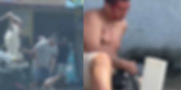 Vídeo: moradores fazem estrag0 na cara de suspeit0 de assalt0 à Drogasil em Manaus