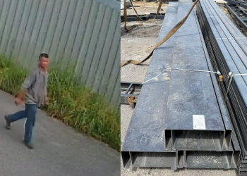 Dupla invade empresa, leva estruturas metálicas e causa prejuízo de R$ 50 mil em Manaus