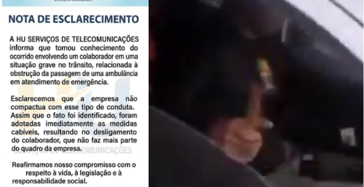 Funcionário é demitido após bloquear passagem de ambulância e am3açar equipe com m@rtelo em Manaus