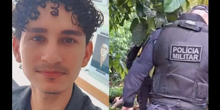 Vídeo forte: veja polícia encontrando c0rpo de mototaxista estrangulad0 em Manaus