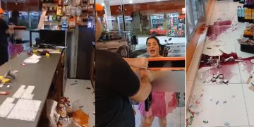 Mulher destrói loja em Manaus e acusa funcionários de furt0: ‘abre essa p0rra’