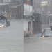 Vídeo: Homem escala próprio carro para escapar de alagamento em via em Manaus