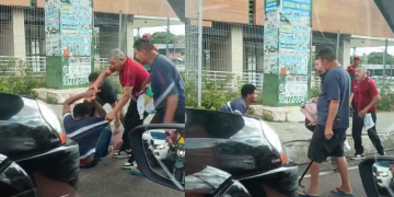 Vídeo: População reage, sai de ônibus atrás de ladrã0 e o agr1de no meio da rua em Manaus