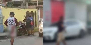 Vídeo: Homem fica e$faquead0 no meio da rua no Mauazinho após p3rseguição
