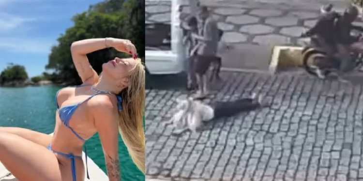 Vídeo: bela jovem leva tir0 na medula durante o velório da mãe