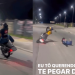 Vídeo: Em Manaus, mulher tenta ‘aparecer’ dando ‘grau’ e acaba com a fuça no asfalto