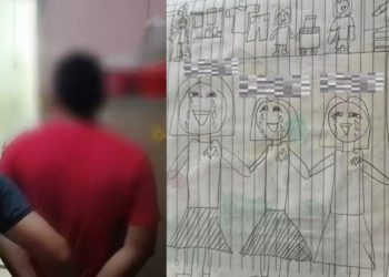 Vídeo: menina de 10 anos desenha pai como estuprad0r e homem é pres0 em Manaus 