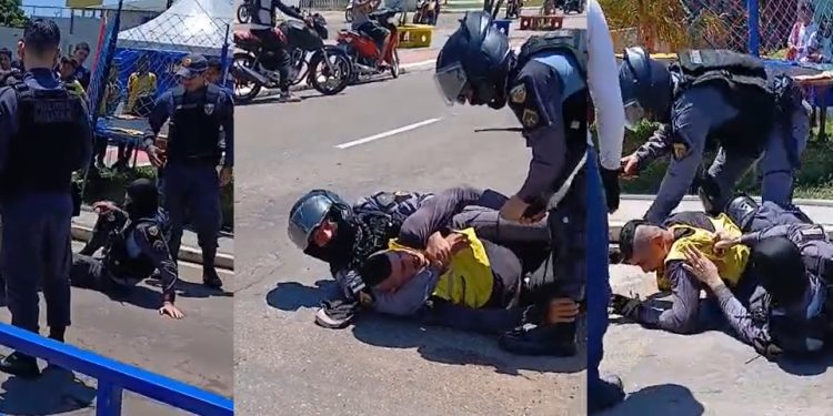 ‘Vídeo: “Bin Laden” entra em luta com a polícia e acaba pres0 no Amazonas