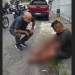 Vídeo: Homem f3rido a f@ca aparece em frente a delegacia na Zona Leste de Manaus