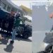 Vídeo: viatura da polícia derruba suspeit0 de assalt0 durante perseguição alucinante em Manaus
