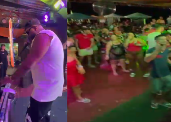 Vídeo: Em Manaus, mulher com homens simulam p*t@ria generalizada em show em flutuante