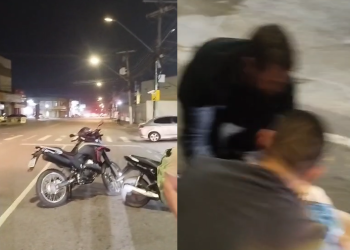 Vídeo: Homem fica grav2ment3 ferid0 no asfalto após ser atingido por BYD no bairro Parque 10