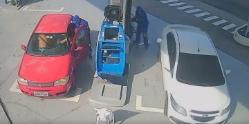 Motorista abastece e foge sem pagar em posto de Manaus; câmeras flagraram ação