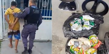 Vídeo: blindado é pres0 furtand0 frango, carne e sabão da igreja em Rio Preto da Eva 