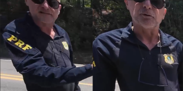 Vídeo: Abordagem ‘dura’ de PRF com motociclista suíço no Amazonas gera críticas na web