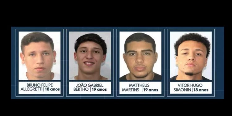 Saiba quem são os quatro jovens pres0s por estupr0 coletivo