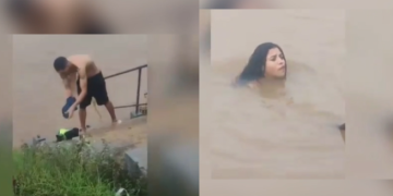 Vídeo: Casal é pr3s0 após tirar tudo e fazer o nh3c0-nh3c0 dentro do rio