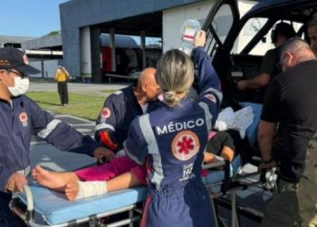 Menino de 11 anos é socorrido após levar picada de Jararaca em Manaus