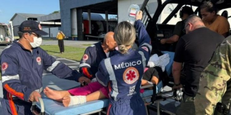 Menino de 11 anos é socorrido após levar picada de Jararaca em Manaus