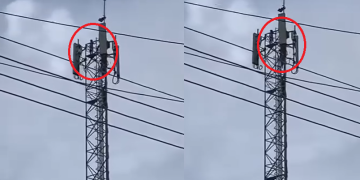 Vídeo: Moradores se assustam ao verem cr1anç@s em torre de 30 metros em Maués