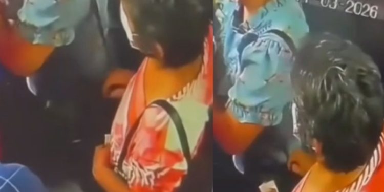 Vídeo: Senhorinha é filmada furtando pertences de mulher dentro de elevador em Manaus