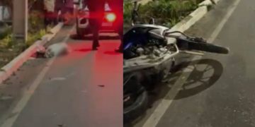 Ao tentar ultrapassagem entre carro e carreta, jovem perde controle da moto e m0rre3em Manaus
