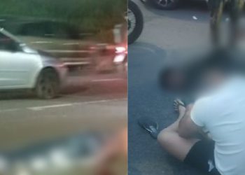 Após fazer retorno, motociclista é atingido por caçamba e m0rr3 em Manaus