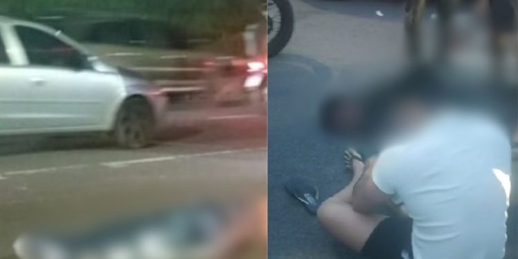 Após fazer retorno, motociclista é atingido por caçamba e m0rr3 em Manaus