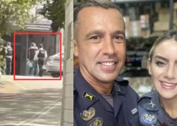 Vídeo: Após m4t4r a esposa a tir0s, coronel é recebido com abraços ao chegar em presídio