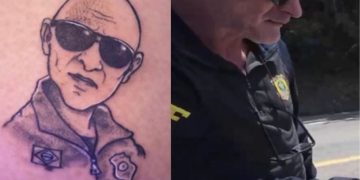Suíço tatua rosto de policial na b*nd4 após abordagem viral em rodovia do AM