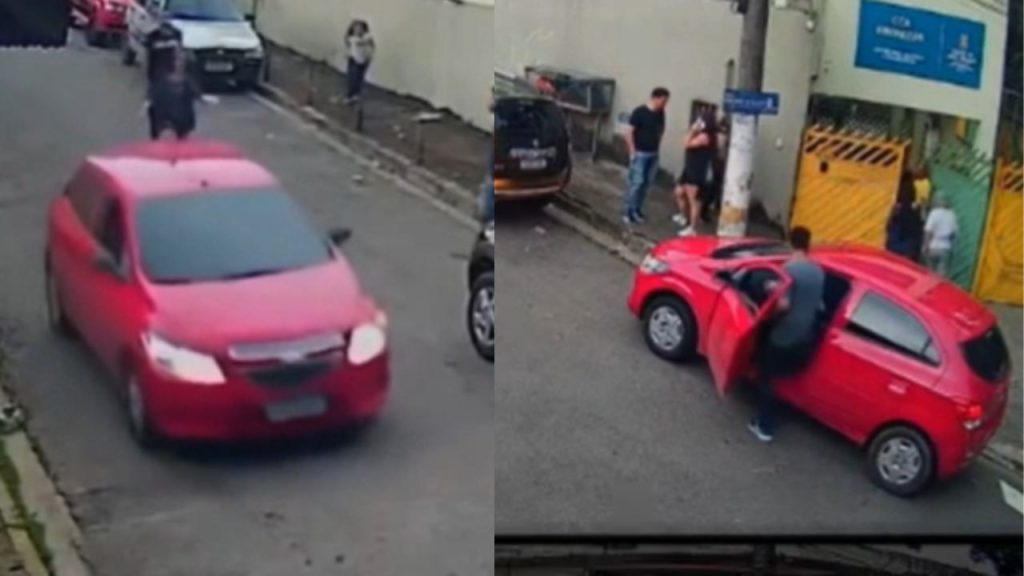 Veja: Bebê é levado durante roubo de carro e resgatado pela polícia