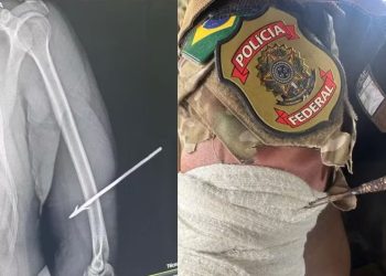 Agente da Polícia Federal é atingido por flecha durante operação