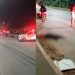 Pai morre após carreta atingir motocicleta na AM-010; filho é socorrido com vida